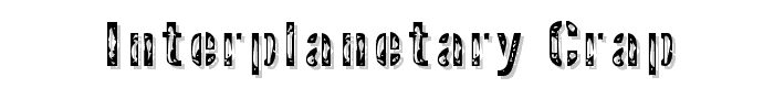 Interplanetary Crap font